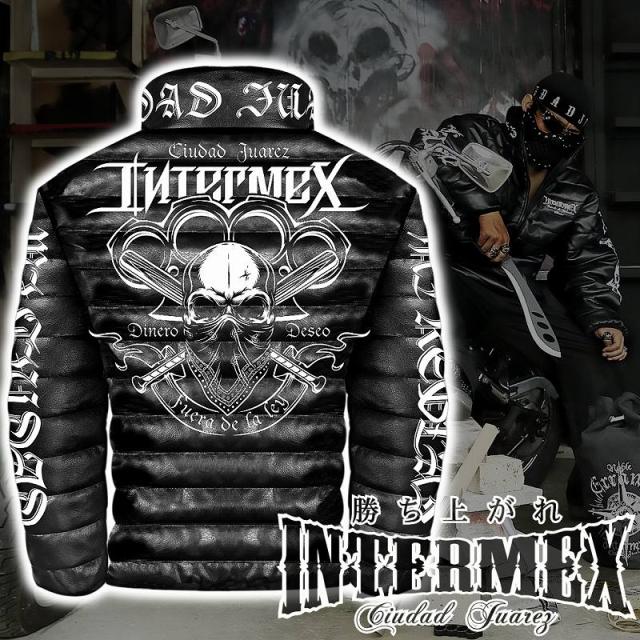 Sale 公式通販 レザー調 中綿ジャケット メンズファッション オラオラ系 Intermex Itm 048 メリケンスカル 髑髏 ヤンキー 防寒 上着 服 ヤクザ ブラン 期間限定送料無料 Carlavista Com