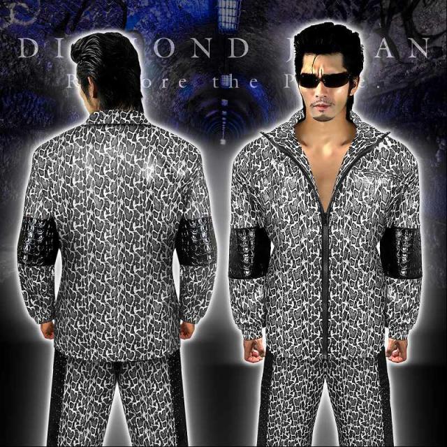 ※送料無料※dj-018 蛇柄長袖セットアップジャージ 上下 服 パイソンヘビワニ 悪羅悪羅系オラオラ系ヤンキーチンピラヤクザブランド 悪党の店 バースジャパン BIRTHJAPAN 送料無料※dj-018 蛇柄長袖セットアップジャージ 上下 服 パイソンヘビ