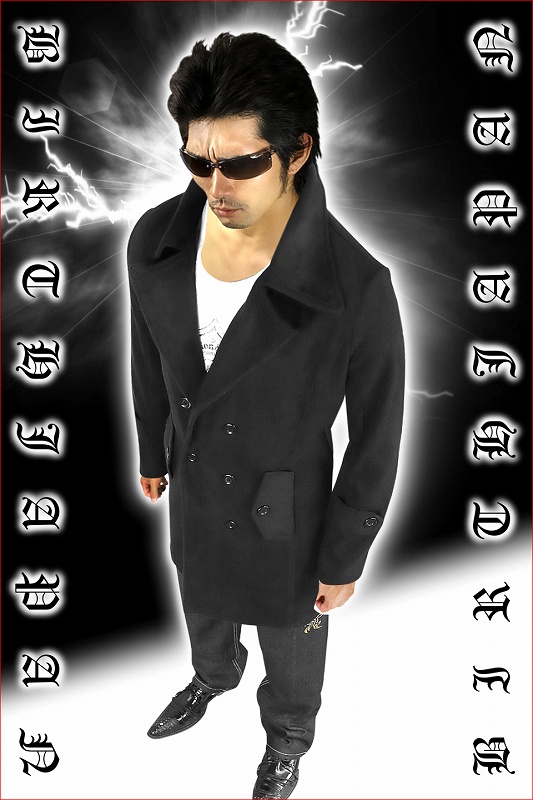 送料無料 ファー付きコート ブラウン お兄系 メンナク ホスト オラオラ