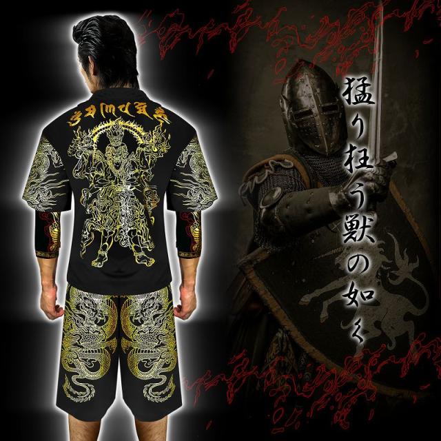 送料無料&ポイント2倍 16003黒 ヤクザ&アウトロー系半袖