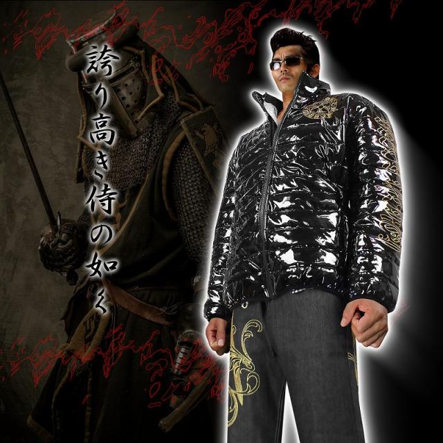 送料無料14037黒 -BLOOD MONEY TOKYO-中綿ジャケット 悪羅悪羅系オラオラ系ヤカラグヤクザヤンキーチンピラ暴走族ダウンジャケット風服 悪党の店 バースジャパン BIRTHJAPAN