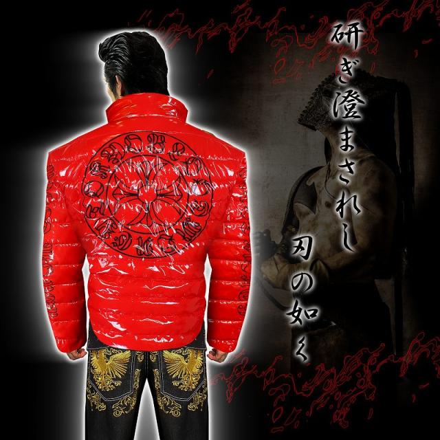 送料無料14037赤 -BLOOD MONEY TOKYO-中綿ジャケット 悪羅悪羅系オラオラ系ヤカラグヤクザヤンキーチンピラ暴走族ダウンジャケット風服 悪党の店 バースジャパン BIRTHJAPAN