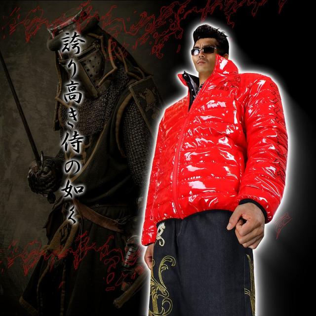 送料無料14037赤 -BLOOD MONEY TOKYO-中綿ジャケット 悪羅悪羅系オラオラ系ヤカラグヤクザヤンキーチンピラ暴走族ダウンジャケット風服 悪党の店 バースジャパン BIRTHJAPAN