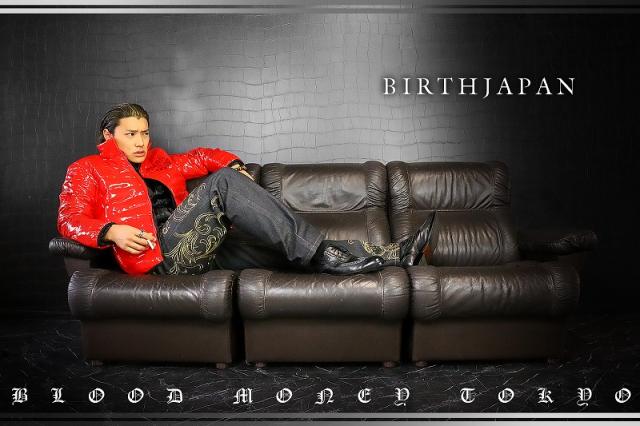 送料無料14037赤 -BLOOD MONEY TOKYO-中綿ジャケット 悪羅悪羅系オラオラ系ヤカラグヤクザヤンキーチンピラ暴走族ダウンジャケット風服 悪党の店 バースジャパン BIRTHJAPAN