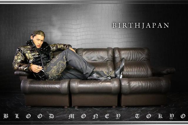 送料無料14038黒 -BLOOD MONEY TOKYO-中綿ジャケット 悪羅悪羅系オラオラ系ヤカラグヤクザヤンキーチンピラ暴走族ダウンジャケット風服 悪党の店 バースジャパン BIRTHJAPAN