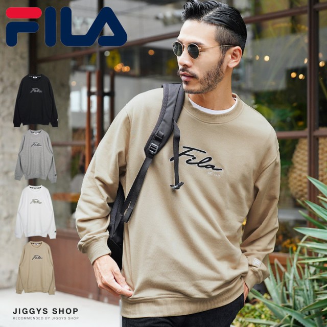 FILA(フィラ)FILA カレッジロゴラインリブプルパーカー