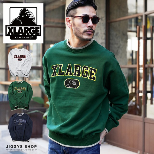 XLARGE(エクストララージ)FELT LOGO CREWNECK SWEAT