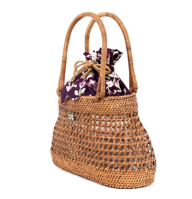 岡重謹製 アタバッグ カゴバッグ