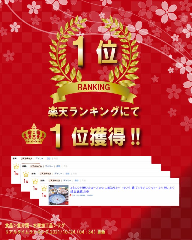 とらふぐ料理セット２人前−ランキング１位