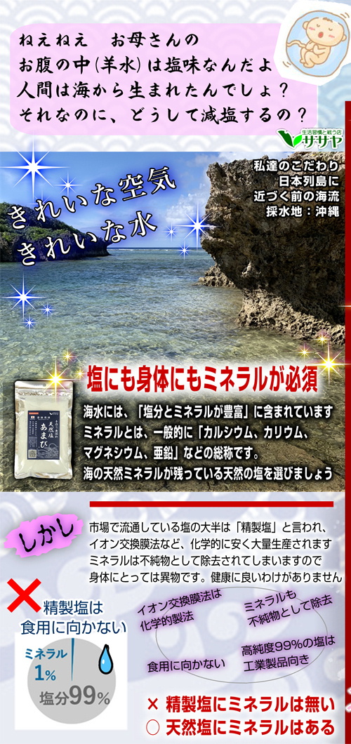 天然塩 国産 天日塩 沖縄 塩 オススメ あまび