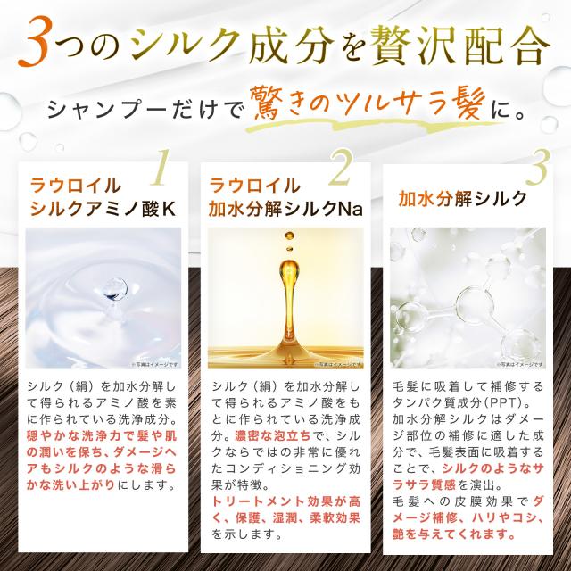 3つのシルク成分