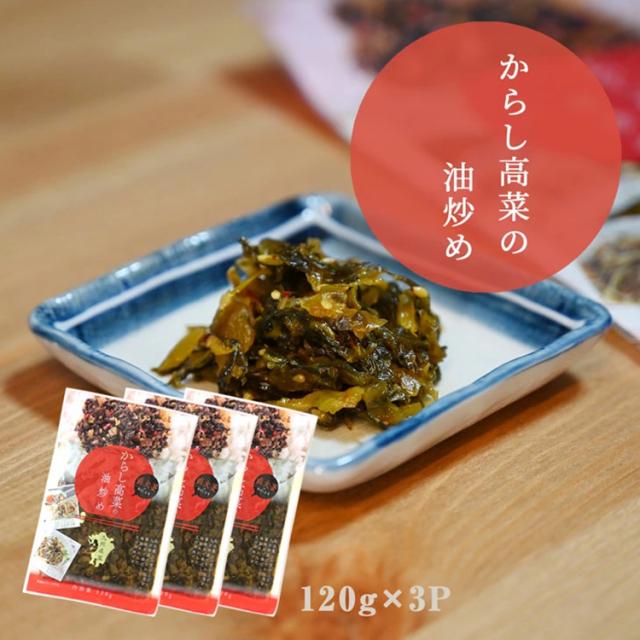 高菜 高菜漬け 高菜漬 漬物 漬け物 国産 送料無料 辛子高菜の油炒め 120g 高菜油炒め 熟成高菜 乳酸発酵 香ばしい 醤油味 九州の家庭の味 九州名菜 伊藤家の食卓