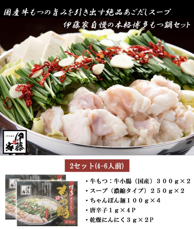 もつ鍋 もつなべ 送料無料 もつ鍋セット 国産牛もつ 600g あごだしスープ 伊藤家の食卓