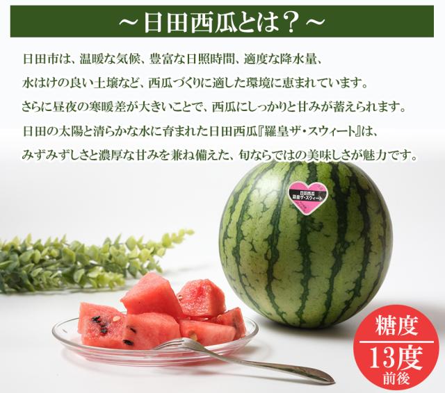 スイカ 大玉 羅皇(ラオウ)ザ・スウィ−ト 秀品 3L（約8〜9.5kg）送料無料 西瓜 日田スイカ 人気品種 すいか 家庭用 プレゼント 贈答用 贈り物 お取り寄せ 大分県産 伊藤家の食卓