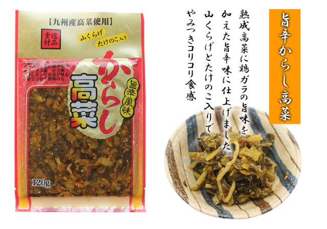 高菜 高菜漬け お試し 5Pセット 九州産 国産 伊藤家の食卓