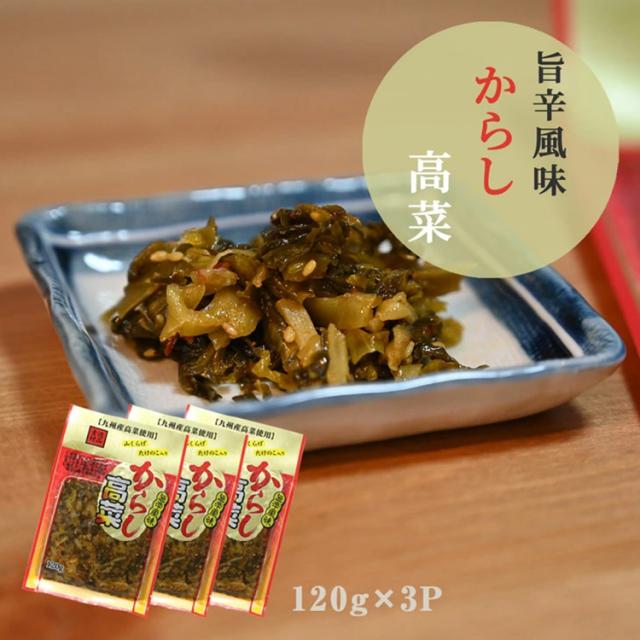 高菜 高菜漬け 高菜漬 漬物 漬け物 国産 送料無料 旨辛からし高菜 120g 山くらげ たけのこ入り 辛子高菜 熟成高菜 乳酸発酵 香ばしい 九州の家庭の味 九州名菜 伊藤家の食卓
