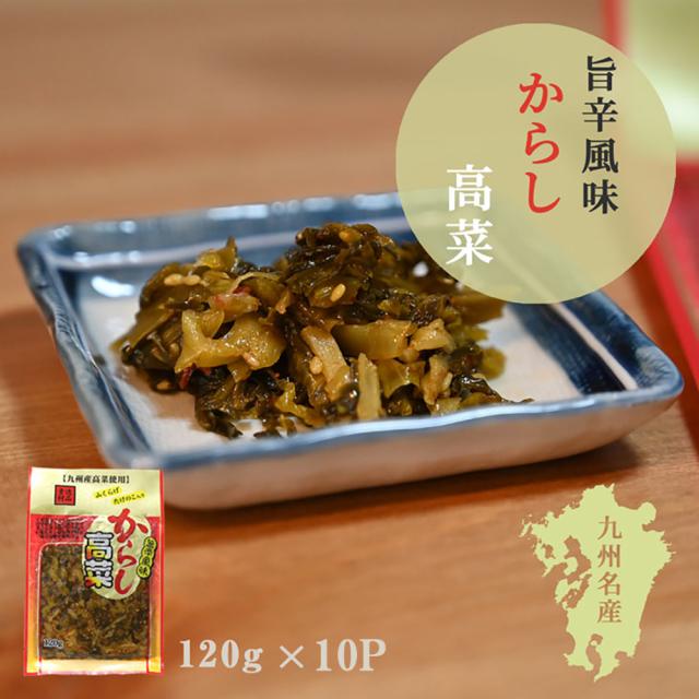 高菜 高菜漬け 高菜漬 漬物 漬け物 国産 送料無料 旨辛からし高菜 120g 山くらげ たけのこ入り 辛子高菜 熟成高菜 乳酸発酵 香ばしい 九州の家庭の味 九州名菜 伊藤家の食卓