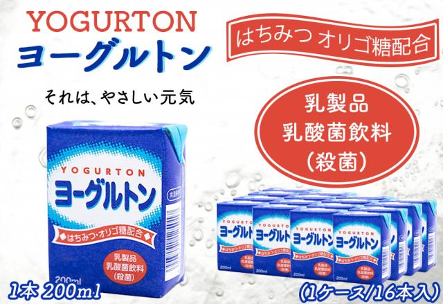 ヨーグルトン 200ml 16本 32本 送料無料 飲むヨーグルトン ヨーグルト はちみつ オリゴ糖配合 カルシウムまとめ買い 紙パック 飲料 腸活 乳酸菌 乳酸菌飲料 大分県産 伊藤家の食卓
