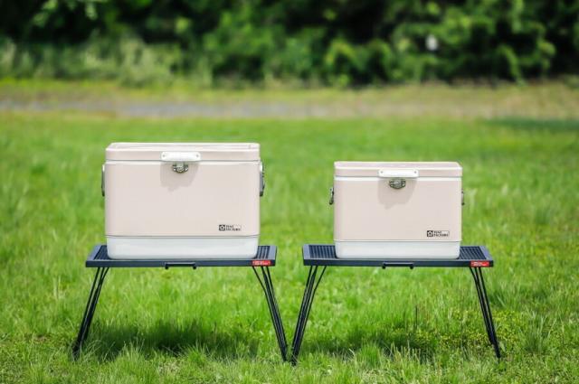 メタルクーラースチールボックスL 60×40×41.5cm 51L 大型 クーラーボックス 断熱性 保冷力 ターンロック キャンプ 車載 車中泊 アウトドア 野外活動 オートキャンプ オシャレ レジャー 父の日 テントファクトリー TF-MBM51