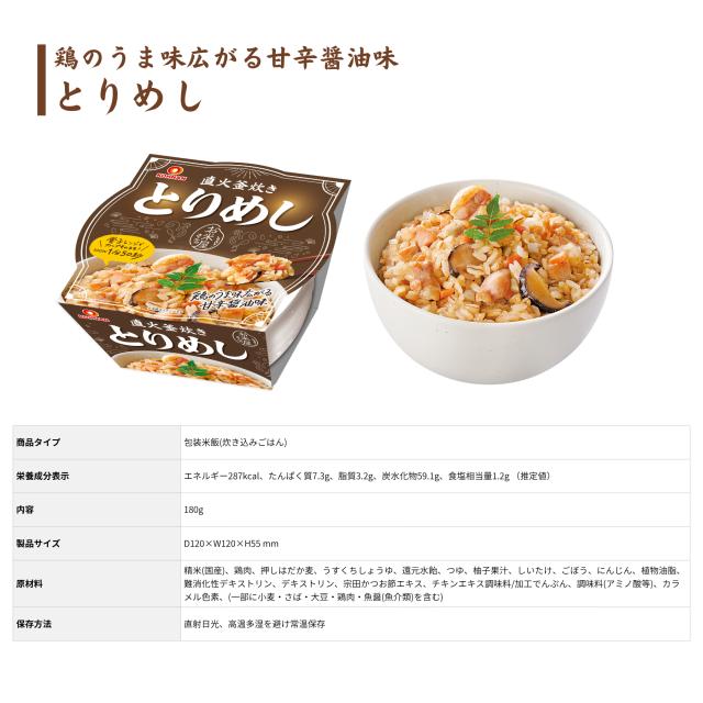 おくさま印 直火釜炊き とりめし 栄養成分表示