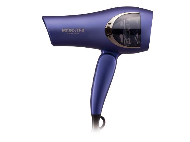 MONSTERダブルファンドライヤーKHD-W810パープルカラー横から見たシルエットMONSTERドライヤーKHD-W810