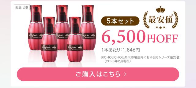 エルジューダ 5本セット 6,500円OFF