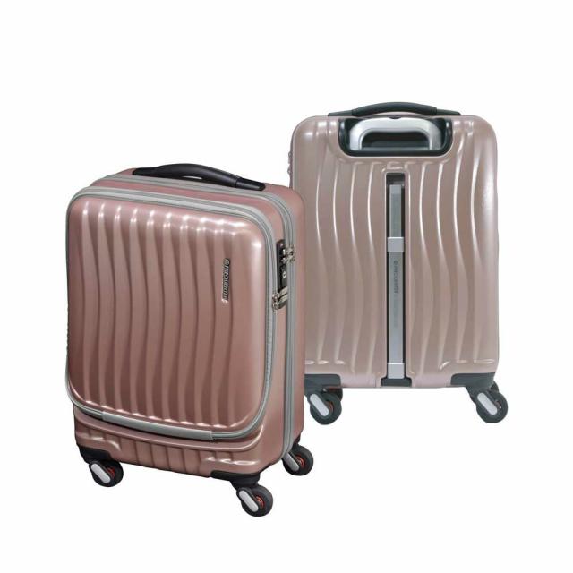 フリクエンターのクラムA・ストッパー付4輪キャリーの桃色（ピンク）カラーバリエーション写真