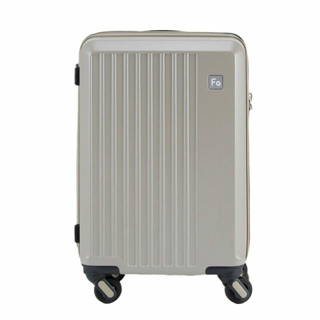 フリクエンターのリエーヴェ4輪キャリーのグレージュ、正面フォト。