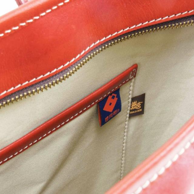  靭 JIN 七升レザートート レッド（限定色） 嘉玄