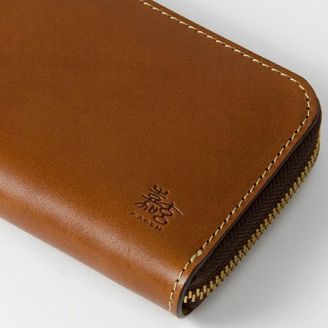 財布 嘉玄 ロゴ 型押し チョコ色 画像 財 TAKARA  ラウンド財布（小） 嘉玄 商品番号 1-142-12