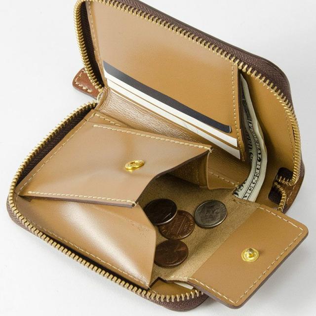 財布 コインケース  チョコ色 内装 財 TAKARA  ラウンド財布（小） 嘉玄 商品番号 1-142-12