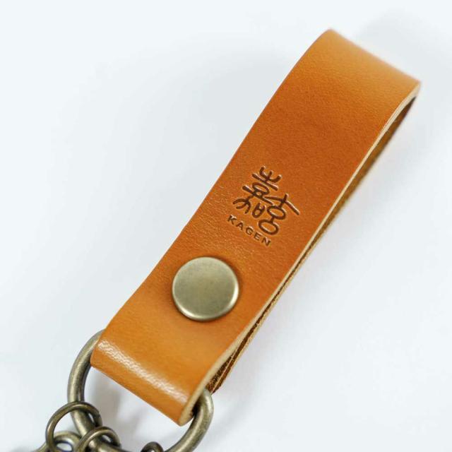 ブラントロゴ 嘉玄型押し。カラーキャメル。