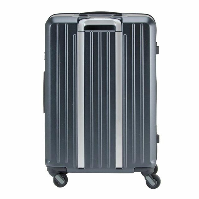 フリクエンターのリエーヴェ4輪キャリーのダークグレー、背面フォト。