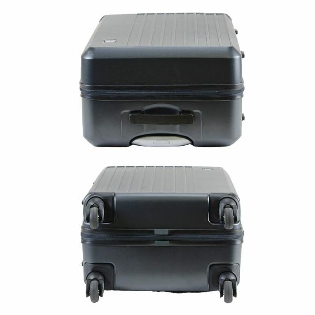 フリクエンターのリエーヴェ4輪キャリーのダークグレー、上面下面フォト。