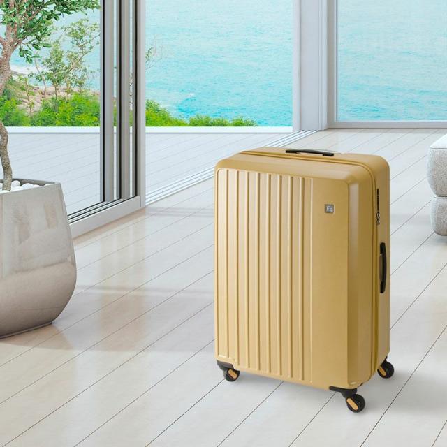 フリクエンターのリエーヴェ4輪キャリーのマスタード、イメージフォト。