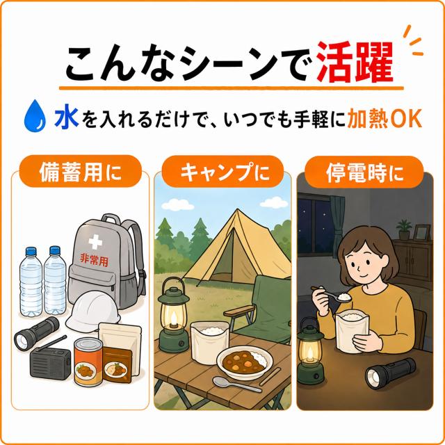 災害時、停電時、アウトドアで活躍します