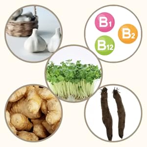 その他成分　その他にも、福地六片ニンニク、発芽ブロッコリーエキス、ショウガ、ヤマイモといったミトコンドリアに着目した成分や、ヘム鉄、ビタミンB1,B2,B12を配合しています。