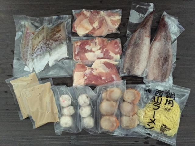 海鮮かに鍋・お届け内容