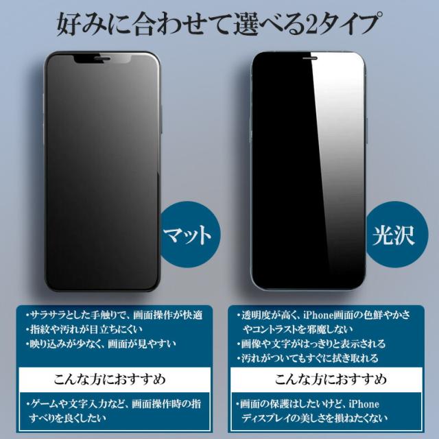 iPhone 14 全面保護 覗き見防止 9Hガラスフィルム 保護フィルム スマホ 画面保護 液晶保護 フィルム 保護シール アンチグレ アフィルム サラサラ マット