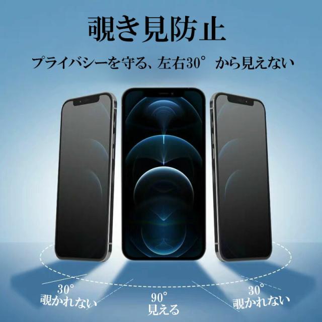 iPhone15 pro 硬いガラス 光沢フィルム シート 覗き見防止フィルム プライバシーポリシー 保護シール プライバシーポリシー 全面保護