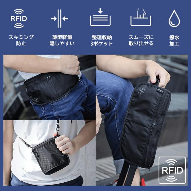 スキミング防止 海外旅行 財布 貴重品