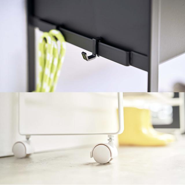 tower キャスター付き 玄関収納ラック