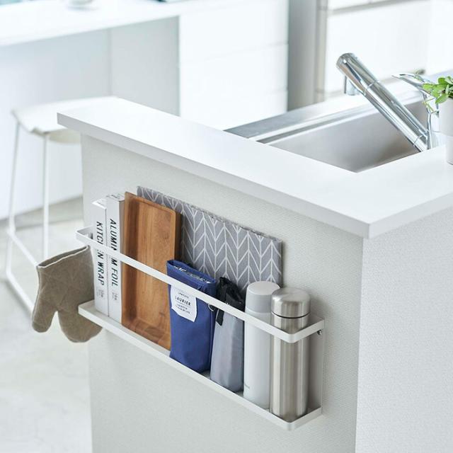 tower キッチンカウンター横収納ラック