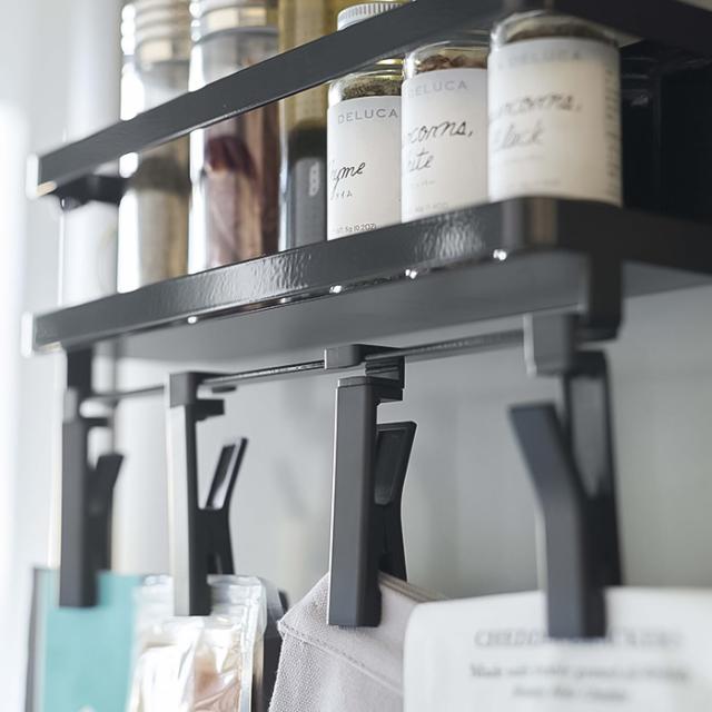 tower マグネットスパイスラック＆回転式クリップ