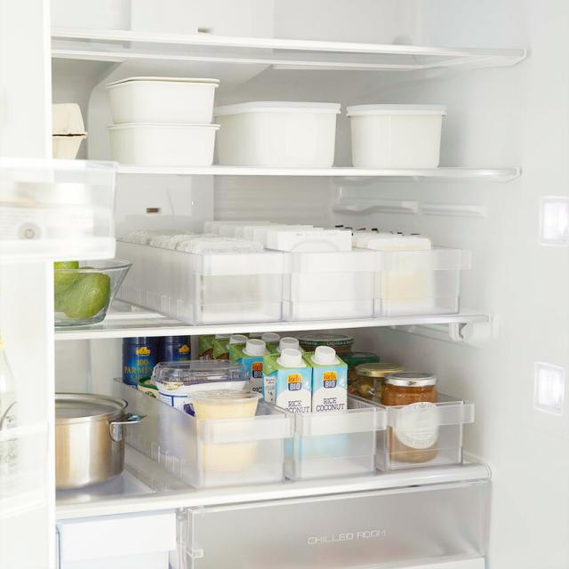 tower 冷蔵庫中収納ケース 仕切り付き