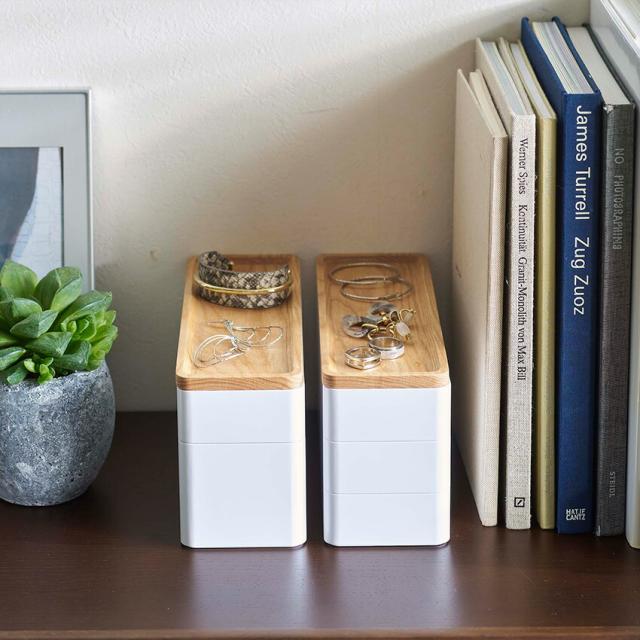 RIN トレー付きスリムアクセサリーケース 3段