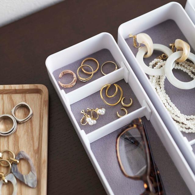 RIN トレー付きスリムアクセサリーケース 3段