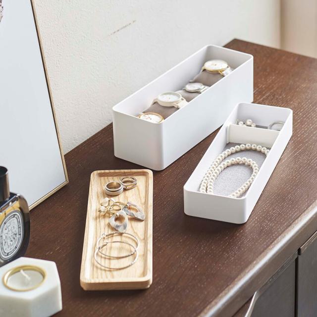 RIN トレー付きスリムアクセサリー＆時計ケース