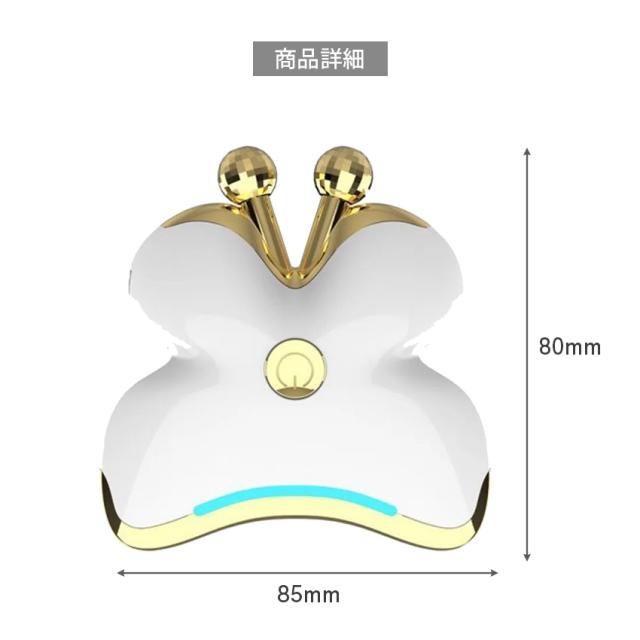 FASCINATE ポータブル電動美顔ローラー＆美顔器 蝶花デュエッフェ