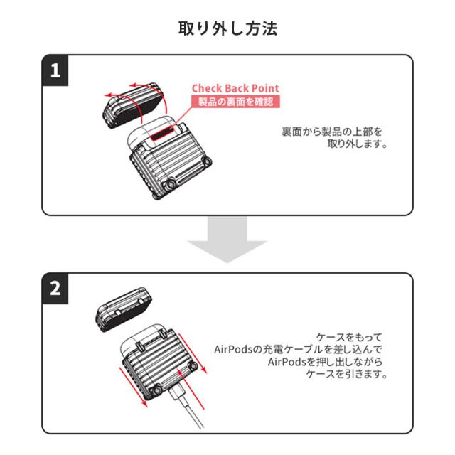 miak キャリーケース for AirPods Pro 第2世代/第1世代